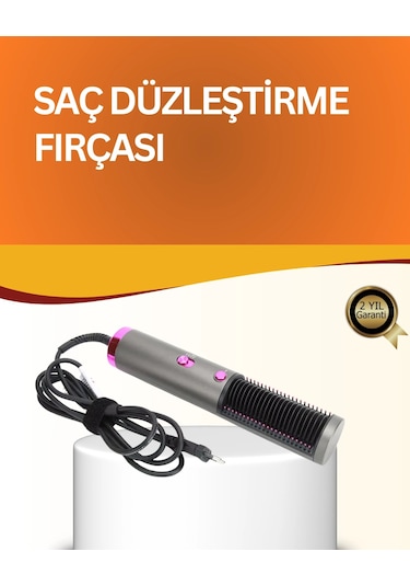 Çok Yönlü Kullanıma Uygun Saç Kurutma Ve Düzleştirme Fırçası