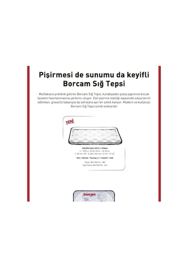 Paşabahçe 590066 Borcam Tepsi 1025 Cc 33,4x24,4x2 Cm