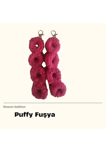 Puffy Fuşya Telefon Askısı