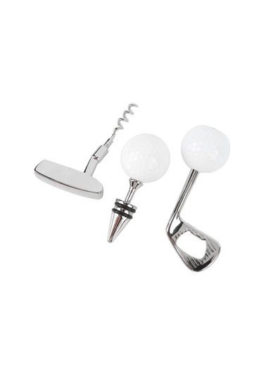 Wezone Golf Topu Desenli Zink Alyuminyum Şarap Açıcı Seti: Şarap Tıkacı, Bira Açıcı Ve Taşınabilir Depolama Kutusu İçeren Pratik Hediyelik Paket Diğer