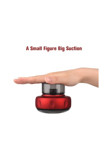 Teltree Kablosuz Vakumlu Isıtmalı Selülit Masaj Aleti - 12 Modlu Akıllı Şişmanlık Terapi Cihazı Kırmızı