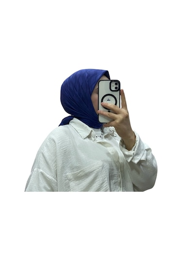 Losyana Jakarlı Su Yolu Desenli Eşarp 1034 Gece Mavisi