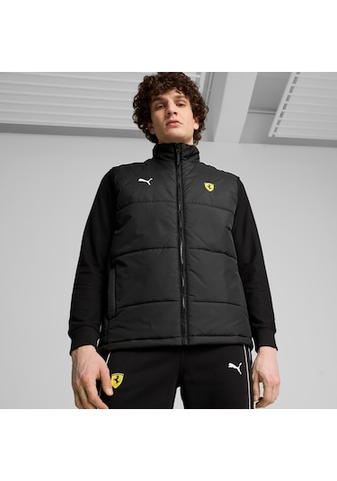 Puma Ferrari Race Mt7 Vest Erkek Ceket-siyah