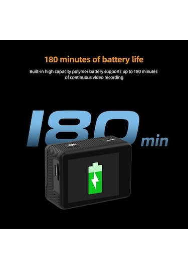 Novahub 4k 160 Geniş Açılı Su Geçirmez Aksiyon Kamera, Wifi Ve Uzaktan Kumandalı, Siyah Siyah