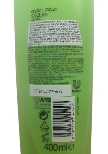 Sağlıklı Uzayan Saçlar İçin Şampuan 400 Ml