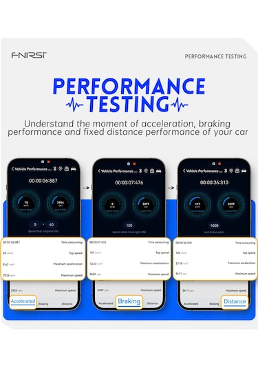 Fnırsı Fd10 Araba Obd2 Arıza Teşhis Cihazı Bluetooth 5.1 Bağlantılı Motor Dedektörü
