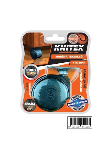 Knıtex 3041 Plastik Küçük Tablalı Teker