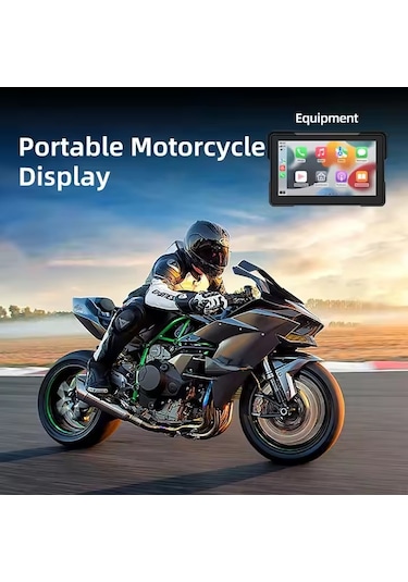 7'' Carplay Motosiklet Gidon İçin Su Geçirmez Navigasyon Akıllı Ekran İos Ve Android Uyumlu