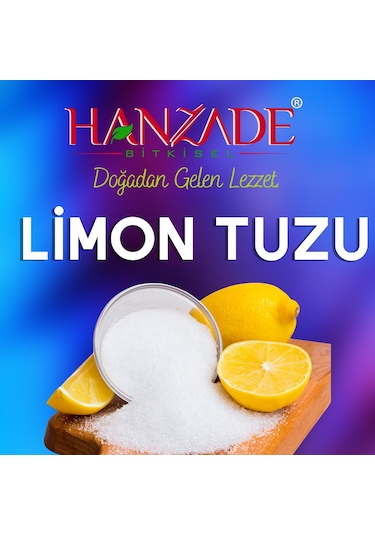 Hanzade Bitkisel Limon Tuzu Toz 1 KG