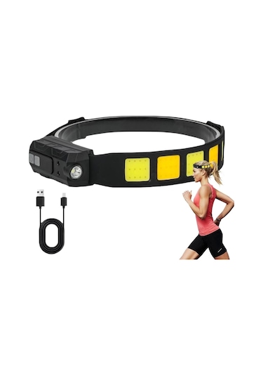 Sensörlü Cob Xpg Led Kafa Lambası Wt-066 Renkli Çok Renkli