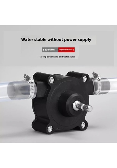 Chuangyinshop Elektrikli Matkap Su Pompası Aksesuarlı Dc Kendinden Emişli Taşınabilir El Tipi Sıvı Transfer Pompası