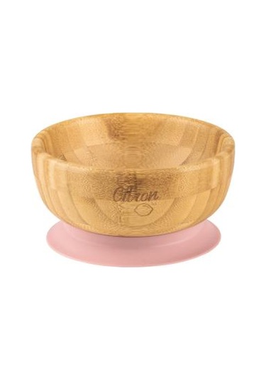 Citron Vakum Tabanlı Organik Bambu Kase Seti - Blush Pink 1073612