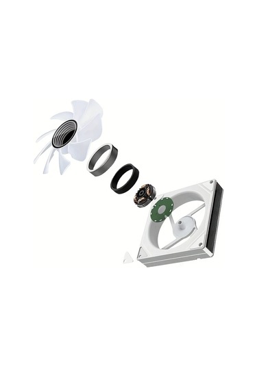 Xuweiwei Beyaz Olumlu 7pro 3 Adet L J 7pro Sasi Isi Dagima Seti 120mm Sessiz Bilgisayar Sogutma Fani Argb Kontrol Cihazi Pwm