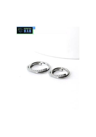 Pıercıng Bar Titanyum Tıklaz Tic Tik Yüzük 134576318 Gümüş