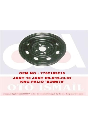 Jant 13 Jant 4 Bijon Renault R9-r19-r21-megane I-clio-kangoo