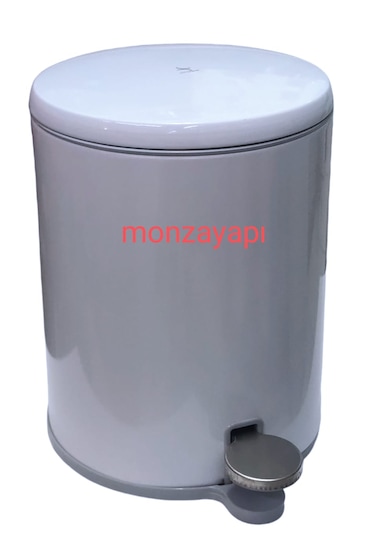 Prima Nova Çelik Çöp Kovası Soft Ve Wc Tuvalet Fırçası Beyaz