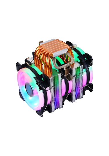 Gametech Freezer HD 3.0 AMD/Intel Gaming Rainbow Kule Tipi İşlemci Fanı 160W TDP