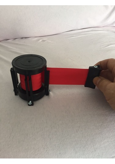 Ags - Şerit Bariyer Makarası 76 Mm 3 Metre Şerit Uzunluğu Kırmızı Şerit Kırmızı