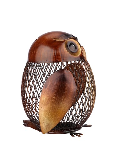 Jms Tooarts Baykuş Şekilli Metal Para Kutusu Ev Mefruşat Ürünleri Crafting Hediye