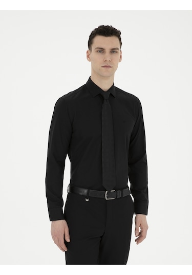 Pierre Cardin Erkek Siyah Gömlek Basic 50285562-vr046 Siyah