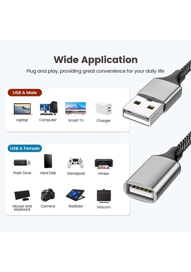 2025 Son Model Usb A Ayırıcı, Usb A Erkek - 2 Dişi Usba Y Ayırıcı, Usb Ayırıcı 1 Giriş 2 Çıkış Şarj Ve Veri Transferini Destekler