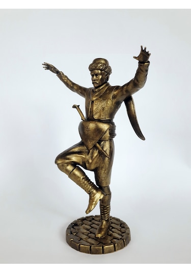 Harmandalı Oynayan Zeybek & Gelin Temalı Biblo Takımı