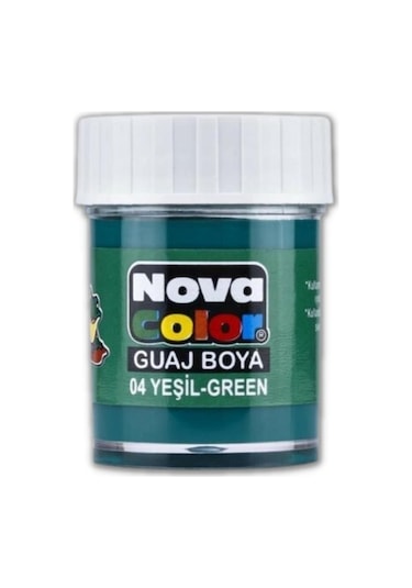Yeşil Guaj Boya 25 ml 1 Adet Nova Color Su Bazlı 25 ml Guaj Boya Yeşil