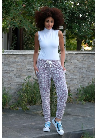 Akbeniz Kadın Welsoft Polar Tek Alt Pijama 210062 - M Mor