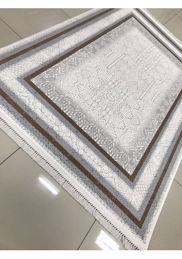 Padişah Halı Santo 77771 070 Serisi Akrilik Salon Oturma Yatak Odası Halısı Kahve