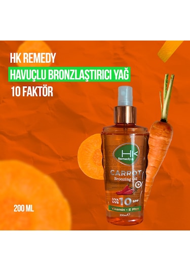 Hk Remedy Sun SPF 10 Havuç Yağı 200 ML