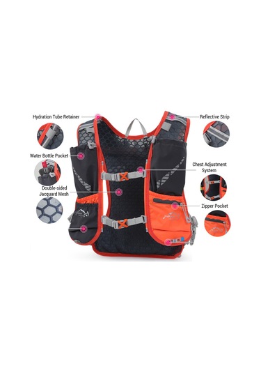 Yuntech01 Hafif 5l Bisiklet Sırt Çantası - 1.5l Su Torbası Ve 2 Şişe İle Outdoor Sporlar İçin Mavi