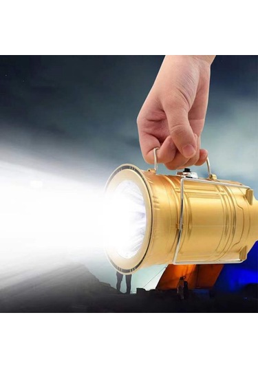 Forlife 20Watt Solar Kızaklı Kamp Lambası Siyah