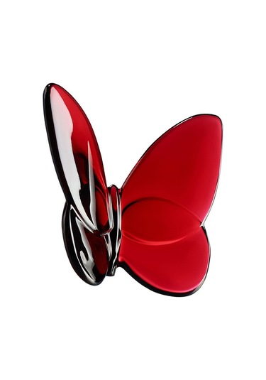 Suntek Magideal Kristal Kelebek Heykelcik Kitaplık Ev Masası Kırmızı