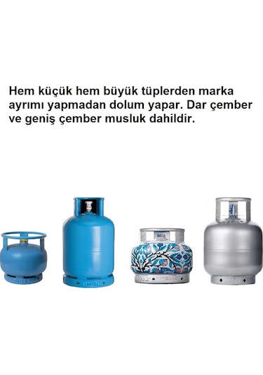 Bilteknik 5'li Tüm Tüplere Ve Kartuşlara Uygun Kamp Kartuşu Dolum Seti Çok Renkli