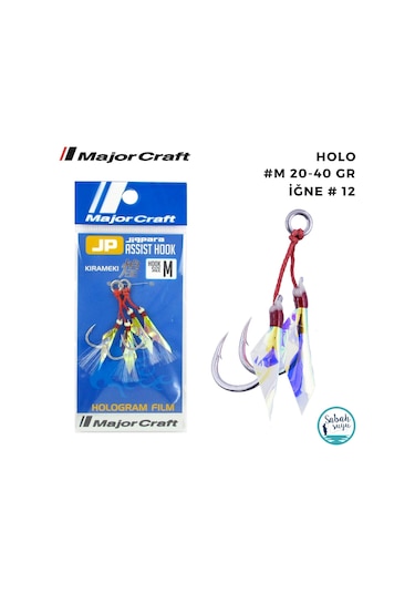 Major Craft Jigpara Çiftli Asist İğne Holo M 20-40gr 2 Adet