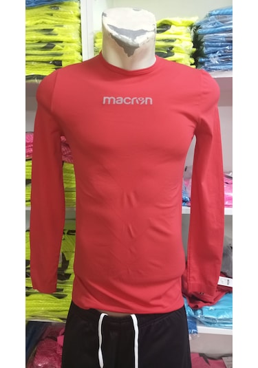 Macron İçlik Uzun Kol Veya Kısa Kol Kırmızı