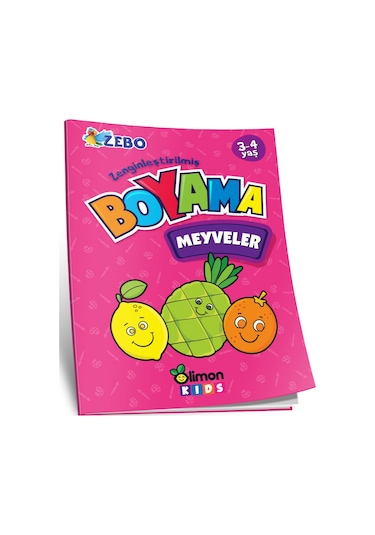 Meyveler Boyama 3-4 Yaş - Limonkids