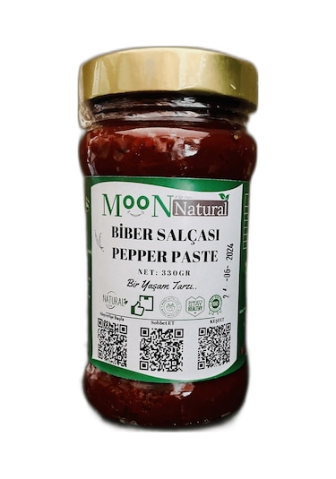Moon Natural Tatlı Biber Salçası / Sweet Pepper Paste 330 G