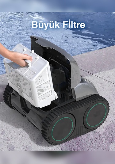 Wybot C1 Max Havuz Temizleme Robotu 200 M2 Havuz Taban Ve Duvar Temizliği