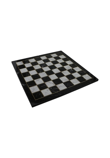 Metal Mısır Satranç Takımı Antik Ve Katlanır Mermer Desenli Mdf A