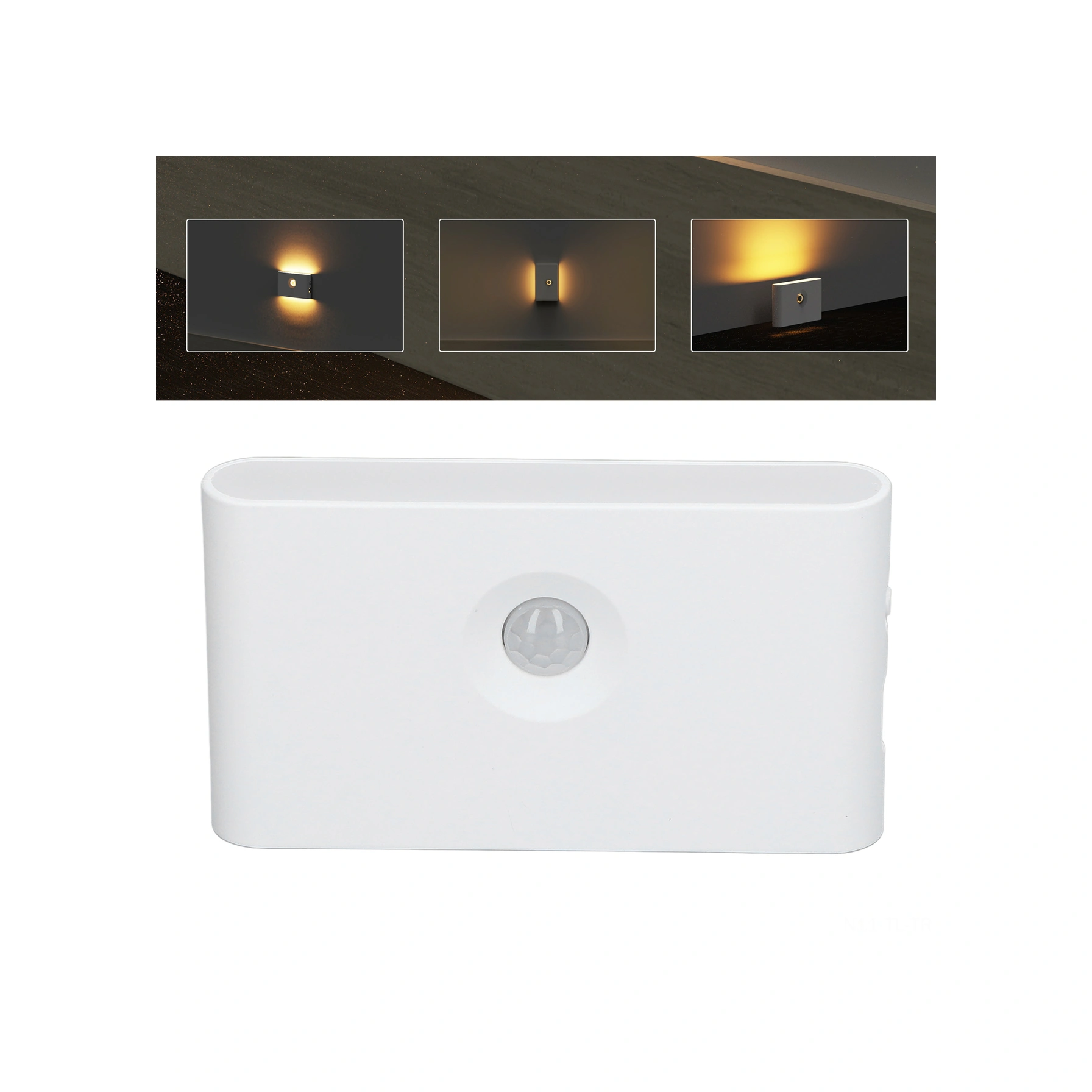 Hombey Akıllı Hareket Sensörlü Gece Lambası - Led, Type-c Şarjlı, Kablosuz Manyetik, Otomatik Açma/kapama, 110 Derece Algılama Açısı, 3-5m Aralık, 400mah Pil Diğer