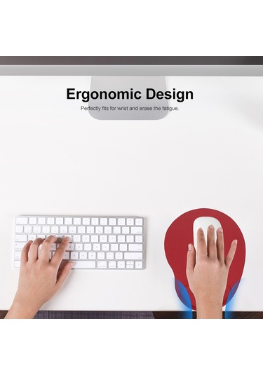 Mouse Pad Pc Dizüstü İçin Bilek Dinlenme Desteği İle,pembe