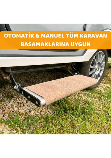 Beylini Dayanıklı Karavan Basamak Koruyucu Halı 45 x 45