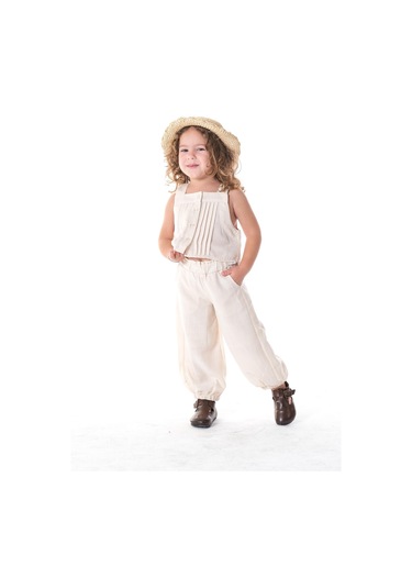 Keten Kız Çocuk Takım Krem