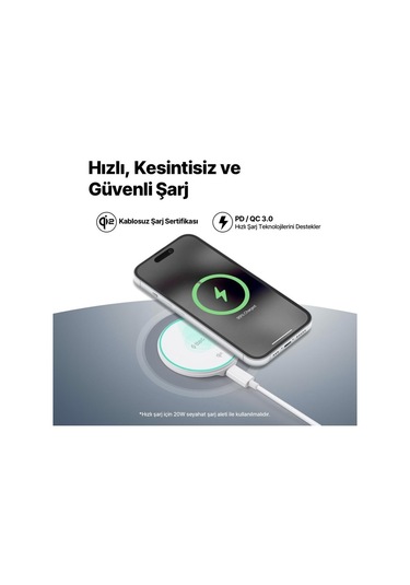 Ttec Aircharger M Pro Qi2/magsafe Özellikli 15w İphone Uyumlu/android Kablosuz Hızlı Şarj Aleti