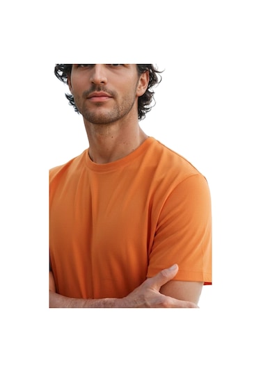 Ar-ma Erkek Bisiklet Yaka Tişört Regular Fit Pamuk Süprem Basic Baskısız Y31344408002 Pembe L