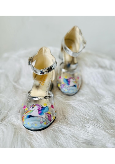 Ünicorn Baskılı Şeffaf Tupuklu Ayk Gmüş 1