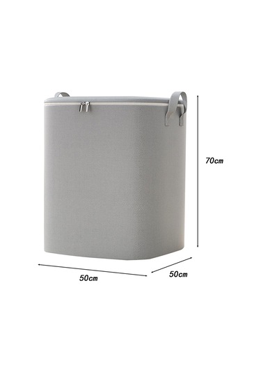 Homyl Katlanabilir Elbise Saklama Çantası Giyim Yatak 180l-50x50x70cm Gri Diğer