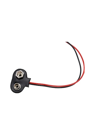 Ay Magnet 10 Adet 9 Volt Pil Yuvası-Pil Yatağı Ikili 9V Pil Bşlğı