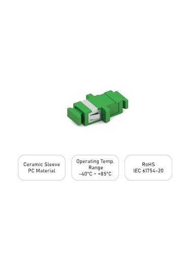 Alfafonet Sc/apc Simpleks Singlemode Fiber Optik Adaptör 1 Paket - 25 Adet
